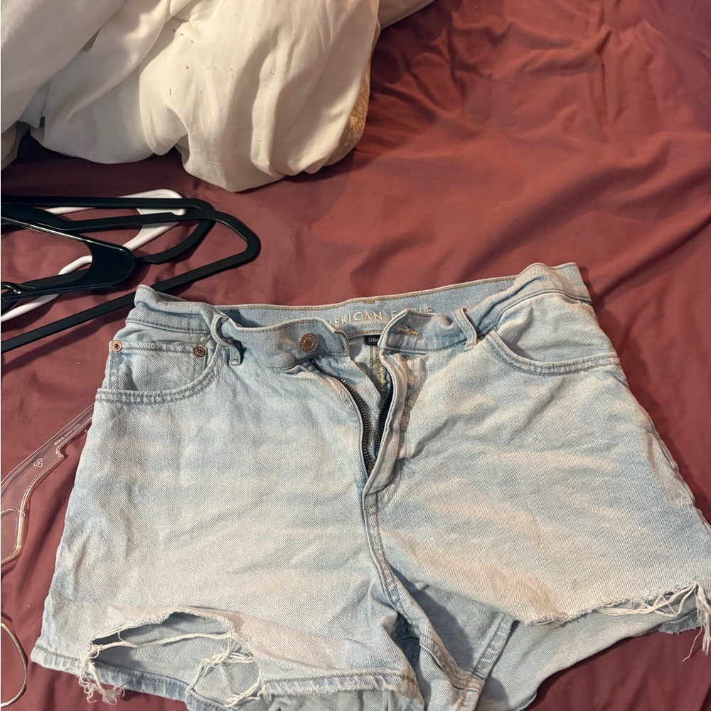 American Eagle Outfitters Light Blue Denim Shorts